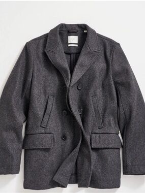 Billy Reid Bond Peacoat Charcoal NWT - Medium